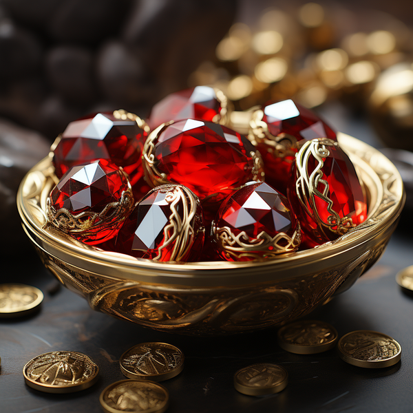 Red Gemstones - Art Image (Professional License)