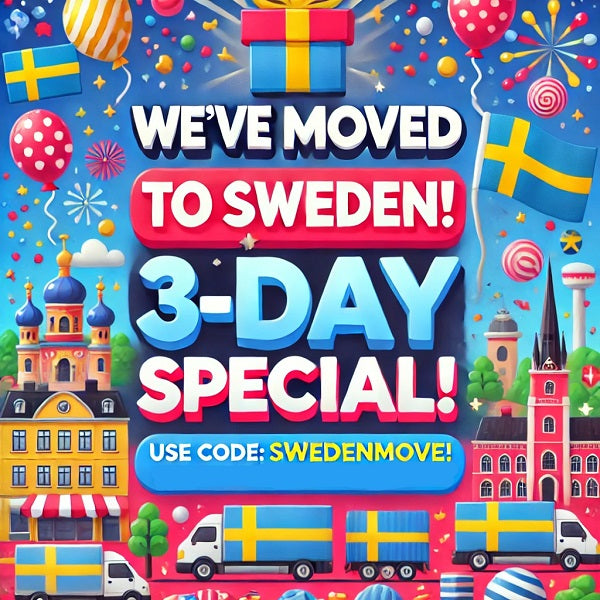 We’ve Moved to Sweden – Celebrate with Us! 🎉 and a gift 🎁