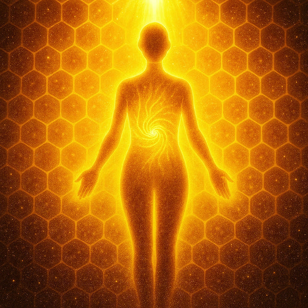 ETHEREAL GOLDEN YELLOW HONEYCOMB TECHNIQUE™ - Restoring Vitality, Self-worth, Enhancing Motivation, Helps Maintain Healthy Boundaries & Inner Confidence