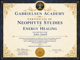 Certificate of Neophyte Studies in Energy Healing
