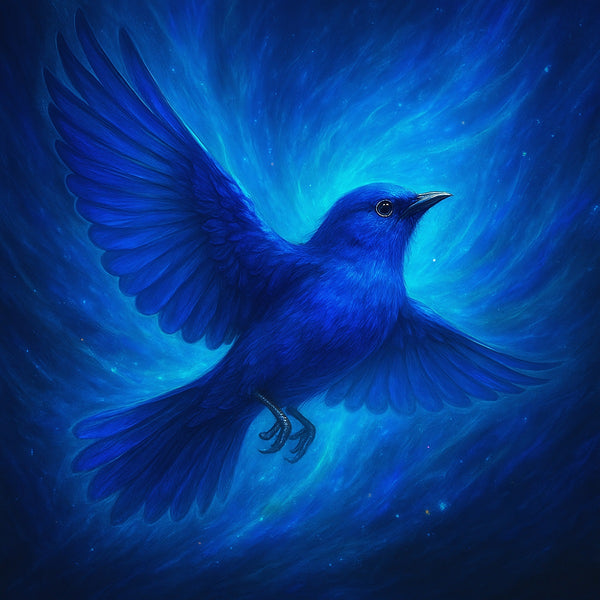 ROYAL BLUE BIRD TECHNIQUE™ - Throat Chakra, Encourages Clear Communication, Strengthens Voice & Vocal Expression, Great for Teachers, Singers, Channelers & Speakers